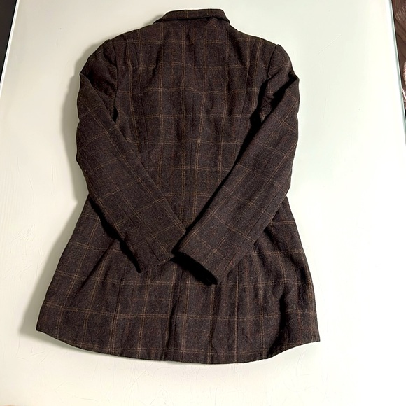 CAbi Wool Blend Plaid Tailored Blazer Suit Jacket - Lined Tartan Business Casual - Picture 5 of 5